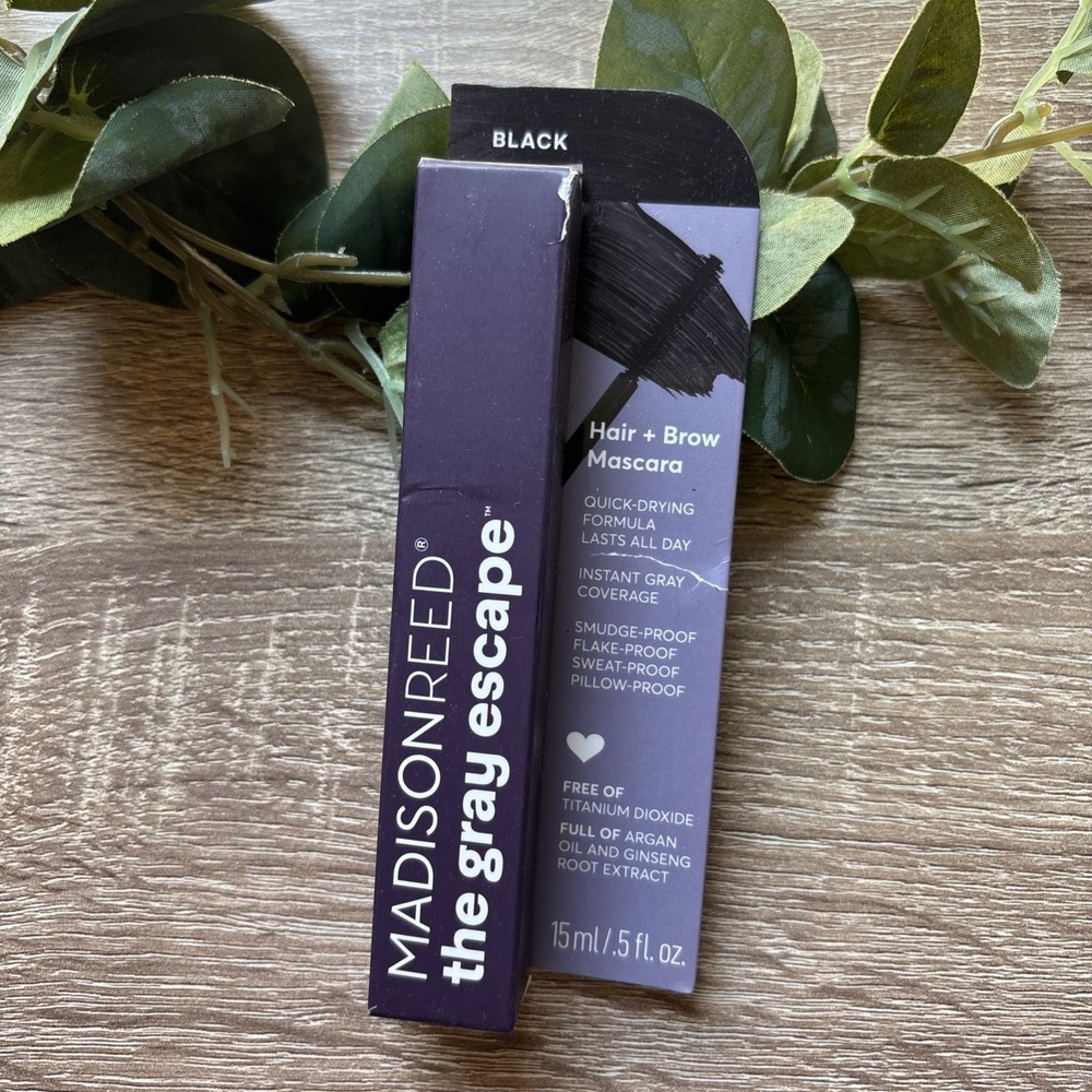 Madison Reed The Gray Escape Hair & Brow Mascara Black New